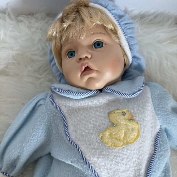 Reva Schick Baby Doll Reborn Style Realistic Newborn Vinyl Collector Doll - Picture 9 of 16